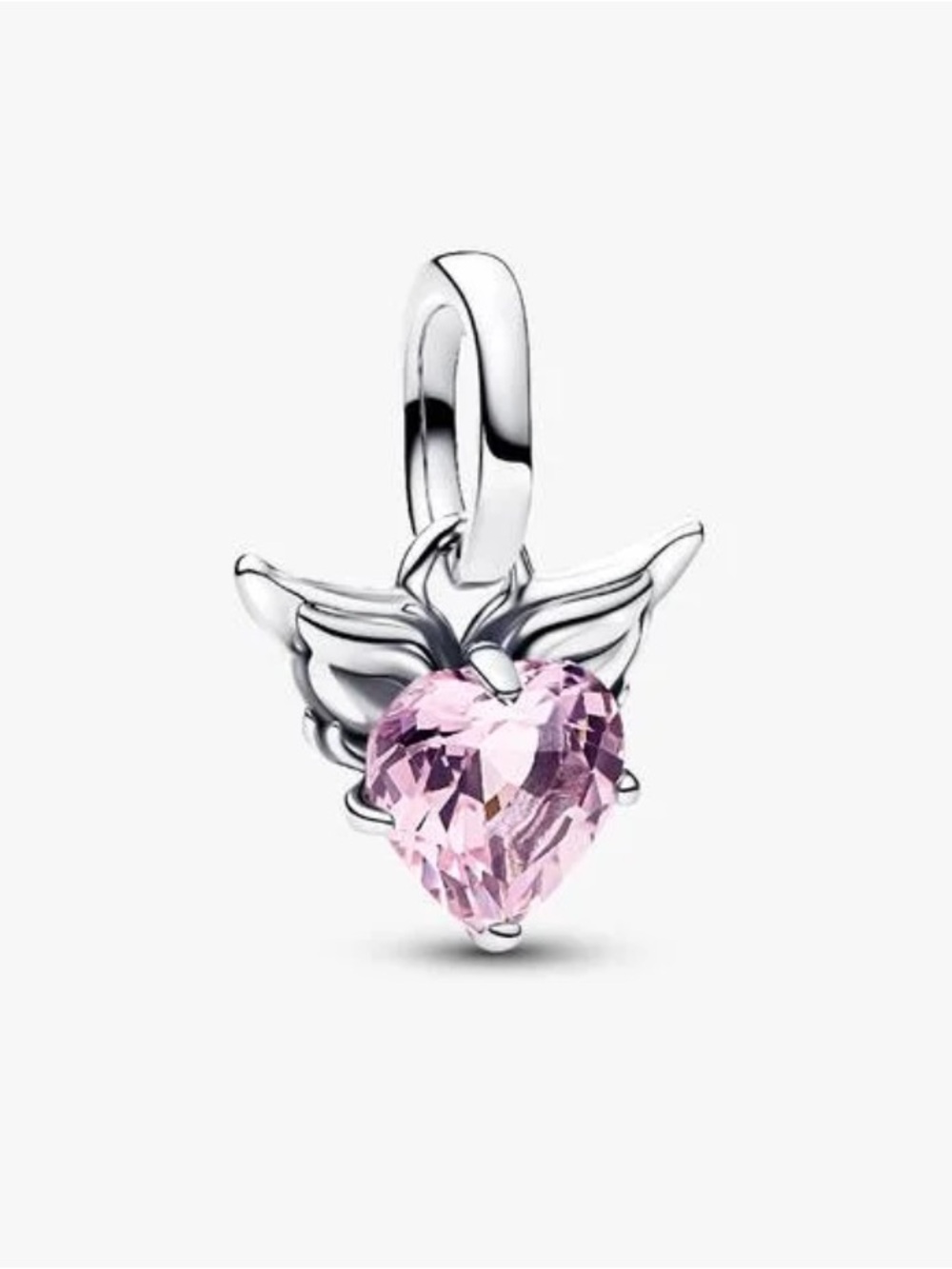 Pandora Winged Heart Mini Dangle Charm Sterling silver